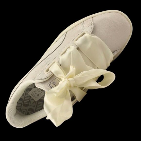 Puma Basket Heart NS Women's Shoes Puma White 364108-02 Size 11 US - Picture 1 of 14